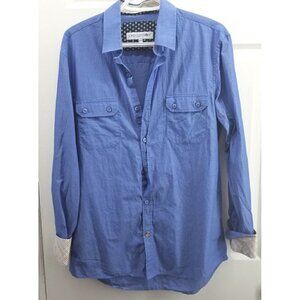 John Lennon By English Laundry Button Up Shirt Mens Flip Cuff Size M